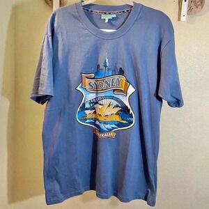 Sydney Australia T Shirt Mens Sz XL Blue Logo